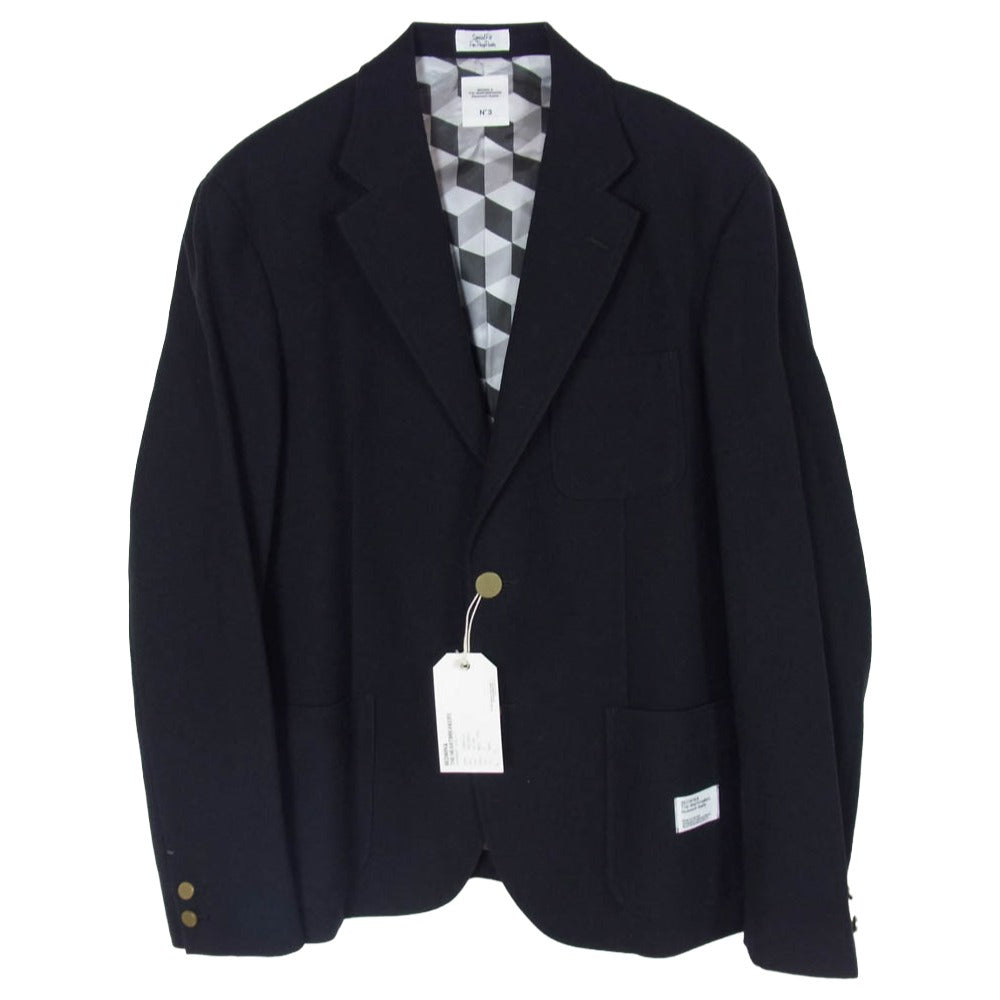 BEDWIN & THE HEARTBREAKERS ベドウィンアンドザハートブレイカーズ 14AW 14AB5335 2B WOOL BLAZER JKT MICHAEL マイケル 2B ウール ブレザー ジャケットマイケル ネイビー系 3【美品】【中古】