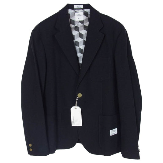 BEDWIN & THE HEARTBREAKERS ベドウィンアンドザハートブレイカーズ 14AW 14AB5335 2B WOOL BLAZER JKT MICHAEL マイケル 2B ウール ブレザー ジャケットマイケル ネイビー系 3【美品】【中古】