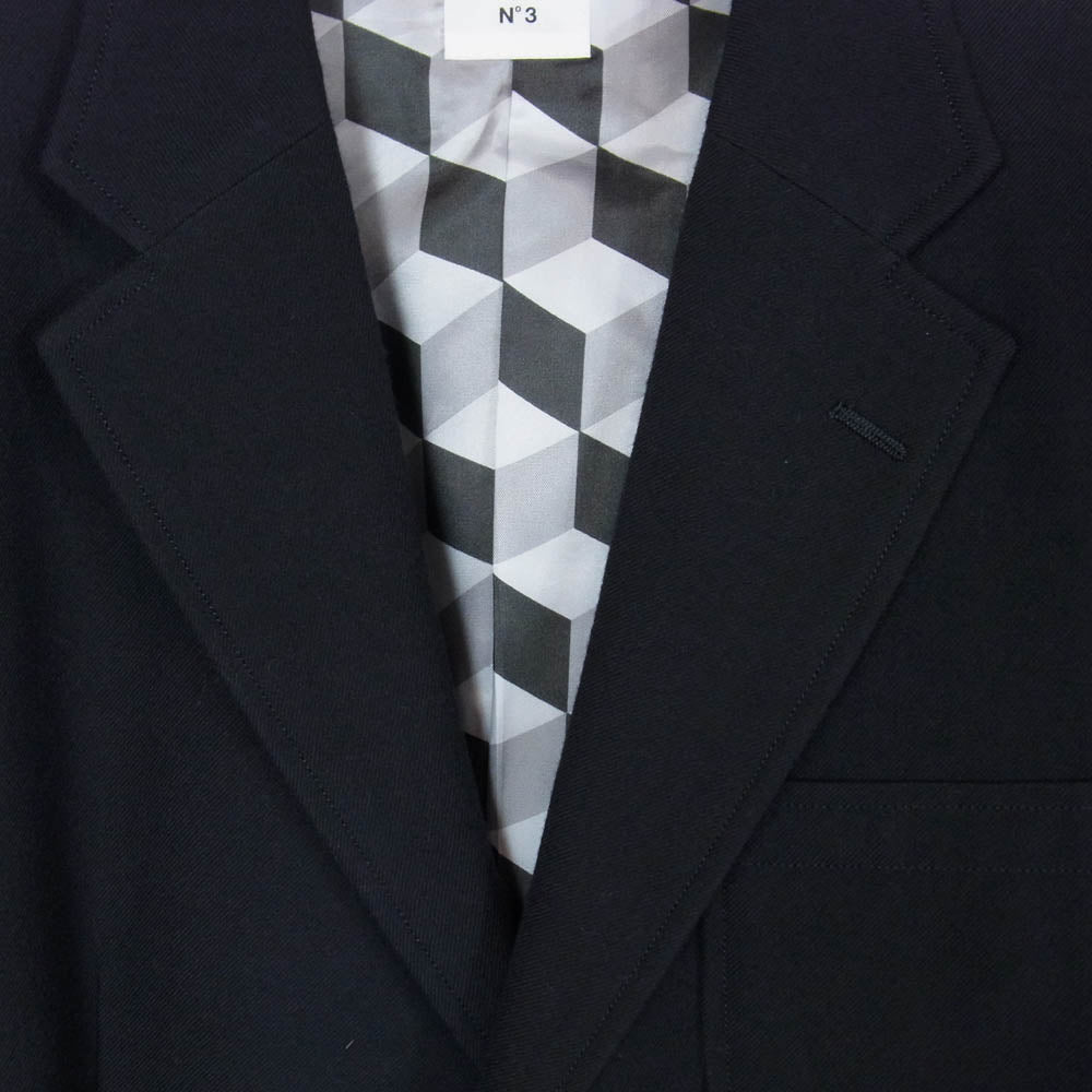 BEDWIN & THE HEARTBREAKERS ベドウィンアンドザハートブレイカーズ 14AW 14AB5335 2B WOOL BLAZER JKT MICHAEL マイケル 2B ウール ブレザー ジャケットマイケル ネイビー系 3【美品】【中古】