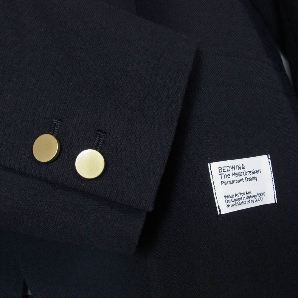 BEDWIN & THE HEARTBREAKERS ベドウィンアンドザハートブレイカーズ 14AW 14AB5335 2B WOOL BLAZER JKT MICHAEL マイケル 2B ウール ブレザー ジャケットマイケル ネイビー系 3【美品】【中古】