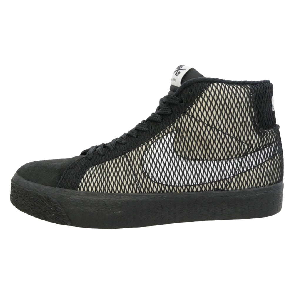 NIKE SB ナイキエスビー FN6038-100 Zoom Blazer Mid PRM ズーム ブレーザー ミッド プレミアム スニーカー ブラック系 27.5cm【中古】
