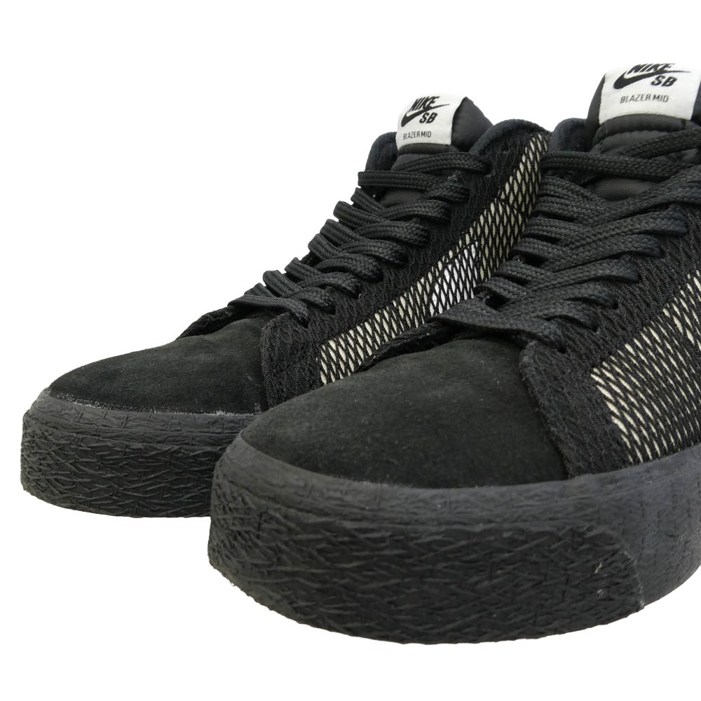 NIKE SB ナイキエスビー FN6038-100 Zoom Blazer Mid PRM ズーム ブレーザー ミッド プレミアム スニーカー ブラック系 27.5cm【中古】