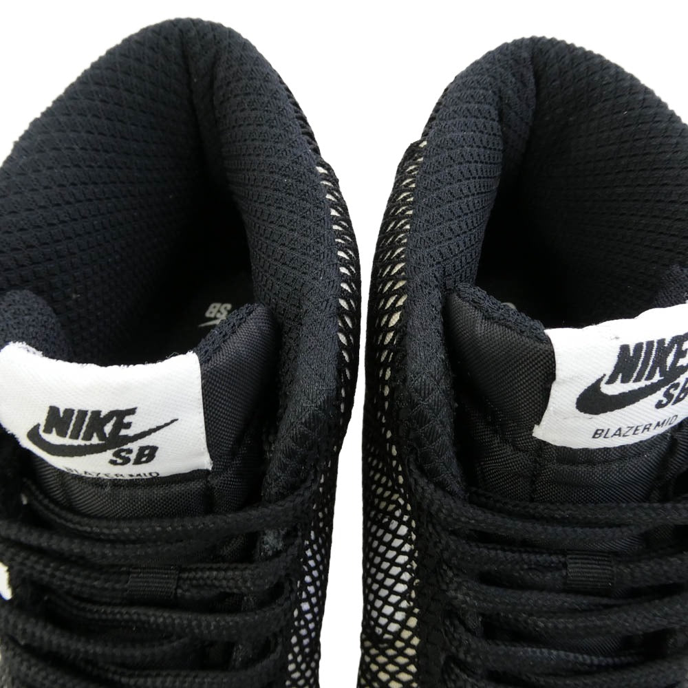 NIKE SB ナイキエスビー FN6038-100 Zoom Blazer Mid PRM ズーム ブレーザー ミッド プレミアム スニーカー ブラック系 27.5cm【中古】