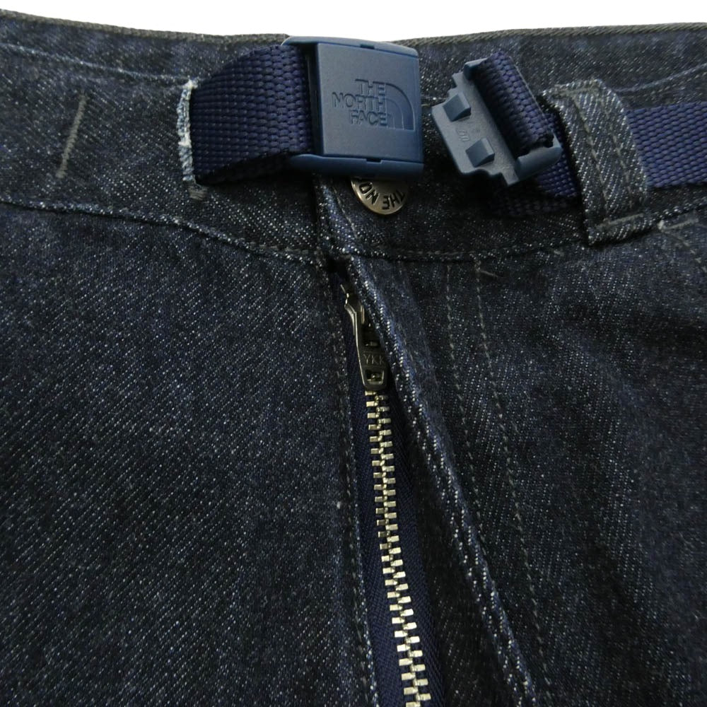 THE NORTH FACE ノースフェイス NT5204N PURPLE LABEL パープルレーベル Denim Straight Pants デニム ストレート パンツ インディゴブルー系 32【中古】