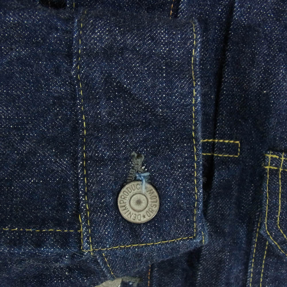 orSlow オアスロウ Lot 6002 2nd セカンドタイプ Gジャン デニムジャケット インディゴブルー系 L【中古】