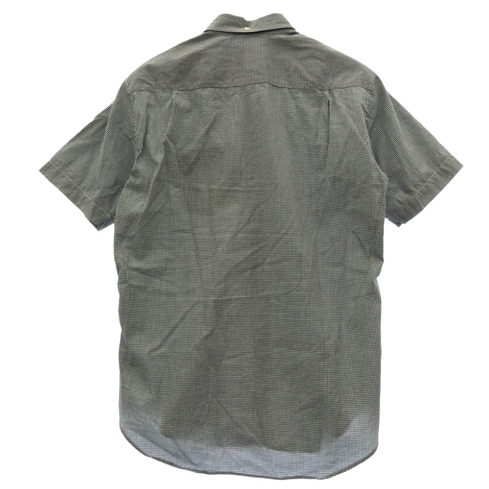 Supreme シュプリーム 14SS Mini Gingham Shirt ミニ ギンガムチェック 半袖 シャツ ブラック系 S【中古】