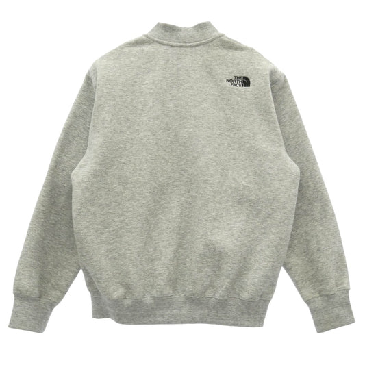 THE NORTH FACE ノースフェイス NT62336 Bomber Sweat 刺繍ロゴ ボンバー スウェット ジャケット グレー系 M【中古】