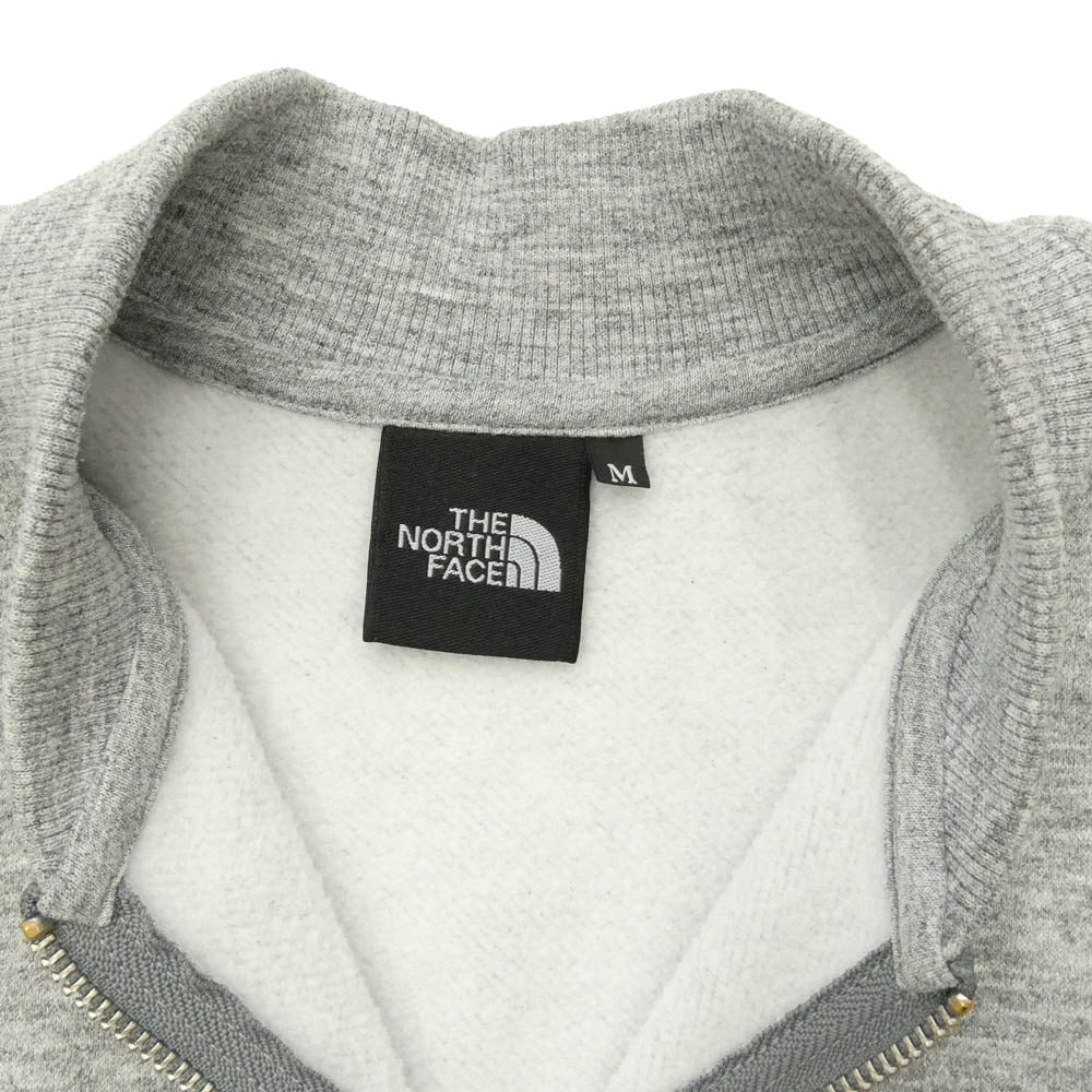 THE NORTH FACE ノースフェイス NT62336 Bomber Sweat 刺繍ロゴ ボンバー スウェット ジャケット グレー系 M【中古】