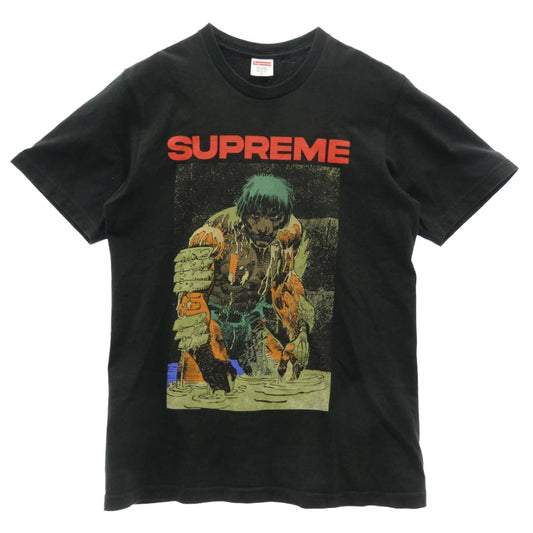 Supreme シュプリーム 23SS Ronin Tee ローニン フロントプリント クルーネック 半袖 Tシャツ ショートスリーブ カットソー ブラック系 S【中古】