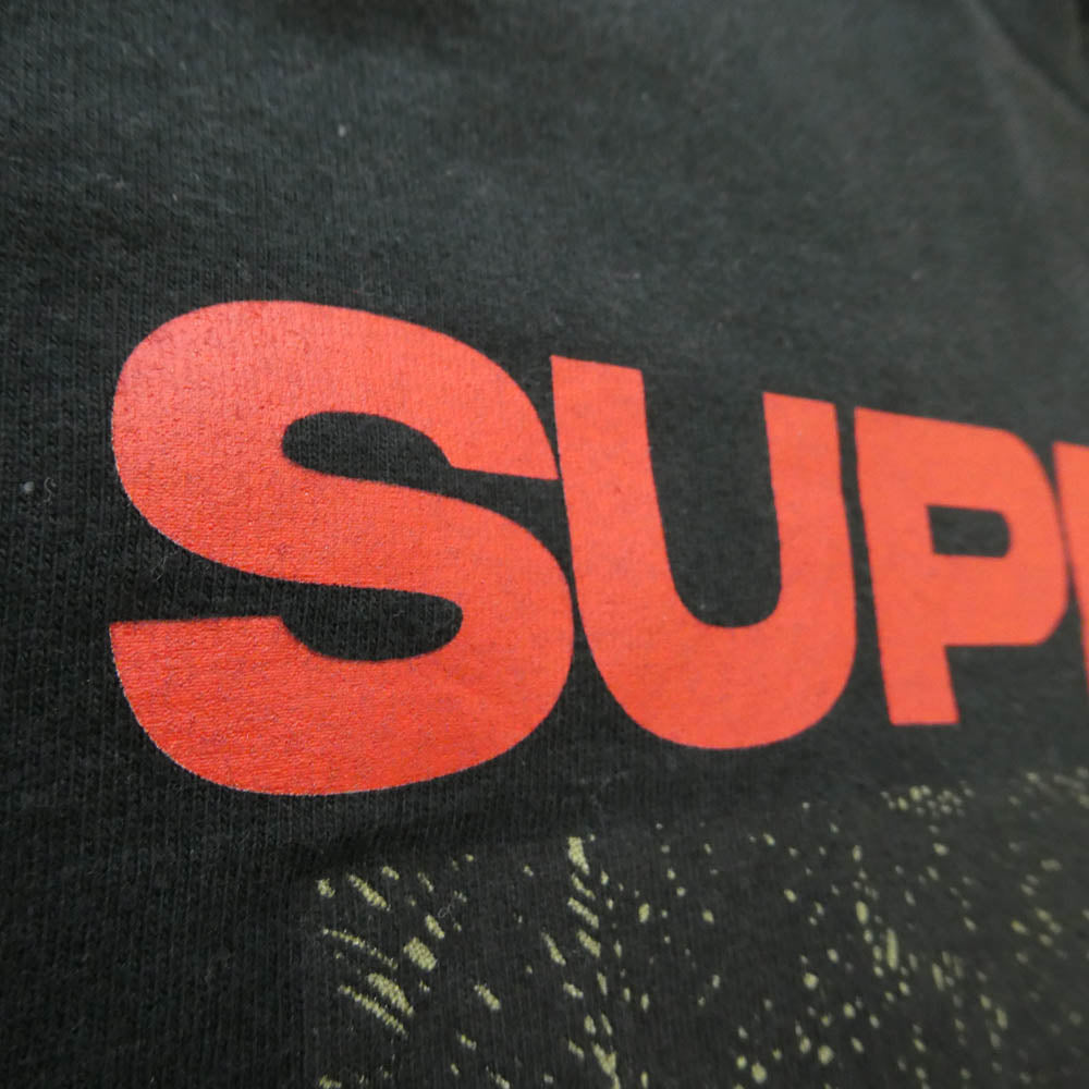 Supreme シュプリーム 23SS Ronin Tee ローニン フロントプリント クルーネック 半袖 Tシャツ ショートスリーブ カットソー ブラック系 S【中古】
