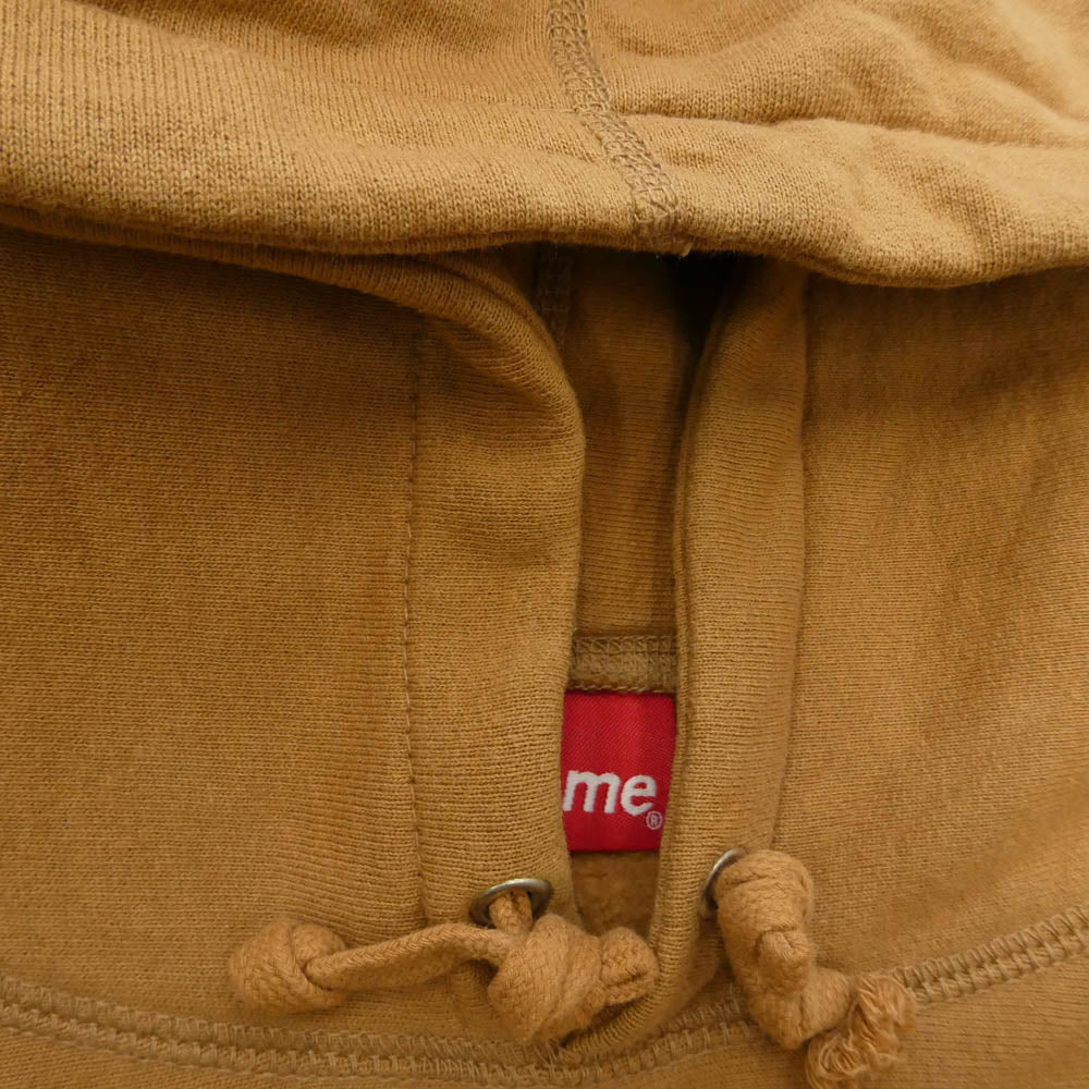 Supreme シュプリーム 19SS Chenille Hooded Sweatshirt シェニール フーデッド スウェット シャツ フーディー パーカー ブラウン系 M【中古】