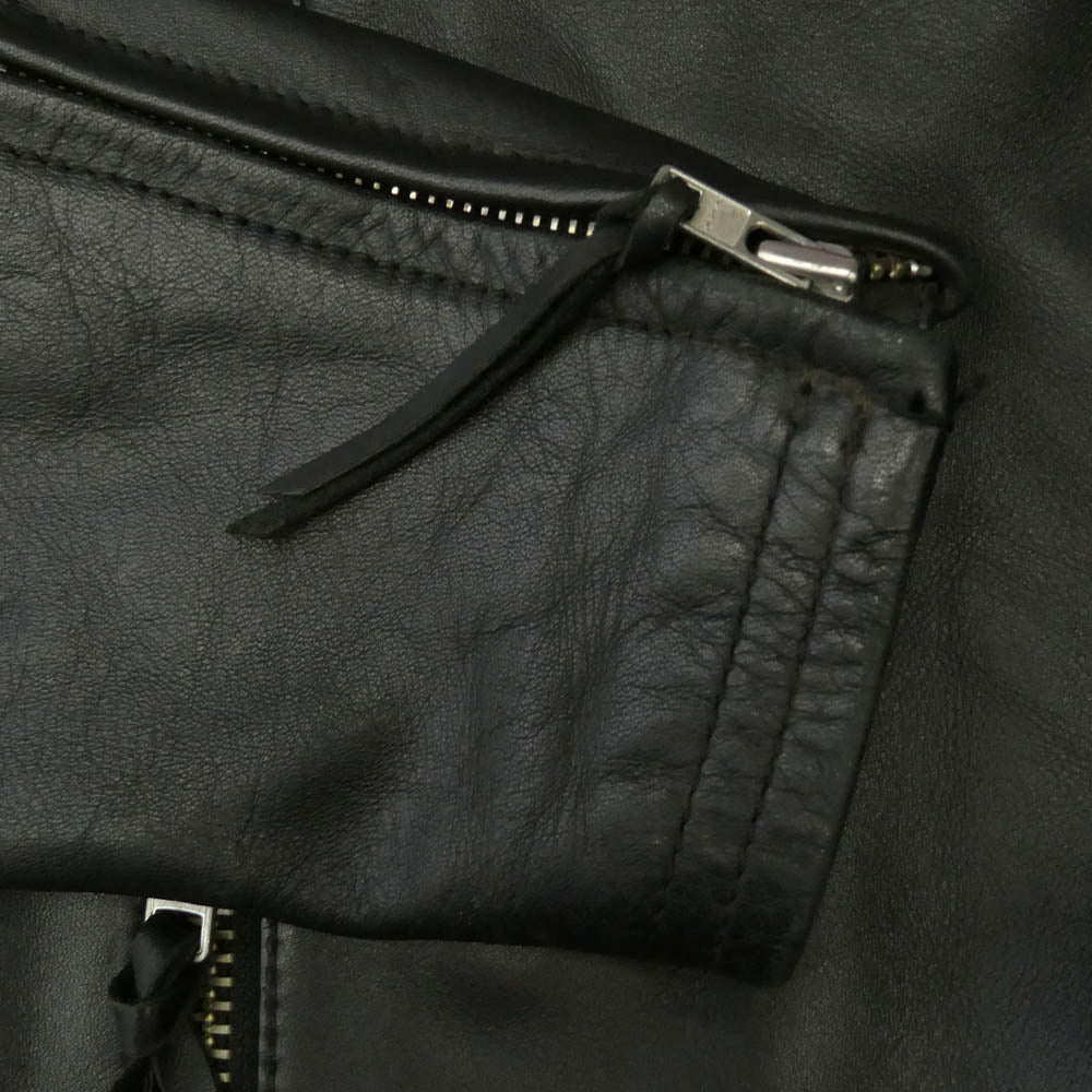KADOYA カドヤ KPXVS1-006 K'S LEATHER＆K'S PRODUCT レザー シングル ライダース ジャケット ブラック系 XXXL【中古】