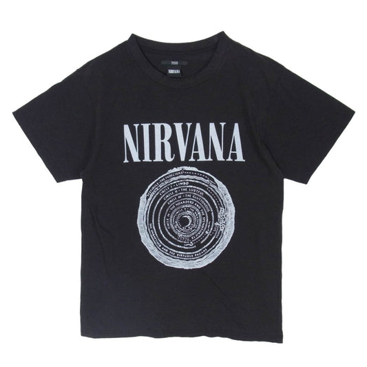 Rags McGREGOR ラグスマックレガー 211727153 WORKSHOP PRINT DAMAGE TEE ユーズド加工 プリント 半袖 Tシャツ ブラック系 S【中古】