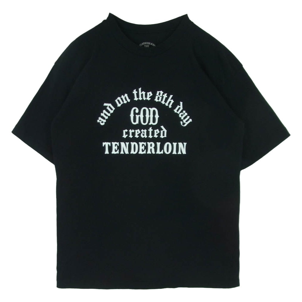 TENDERLOIN テンダーロイン T-TEE3 GOD FREEDOM TOKYO JAPAN プリント 半袖 Tシャツ ブラック系 M【中古】
