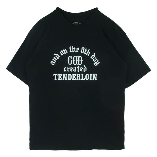 TENDERLOIN テンダーロイン T-TEE3 GOD FREEDOM TOKYO JAPAN プリント 半袖 Tシャツ ブラック系 M【中古】