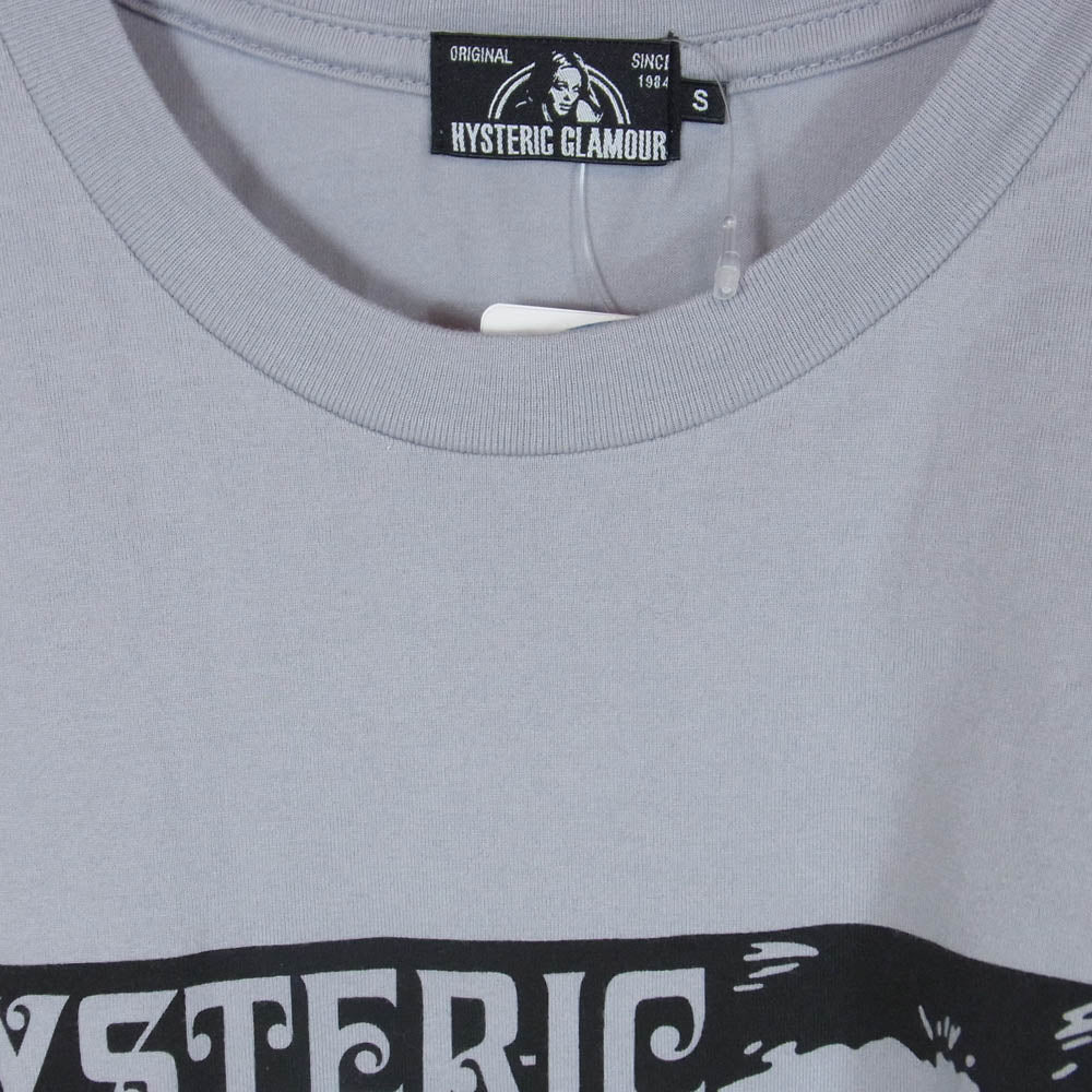HYSTERIC GLAMOUR ヒステリックグラマー 21SS 02211CT31 HYS COSMETICS プリント 半袖 Tシャツ グレー系 S【美品】【中古】