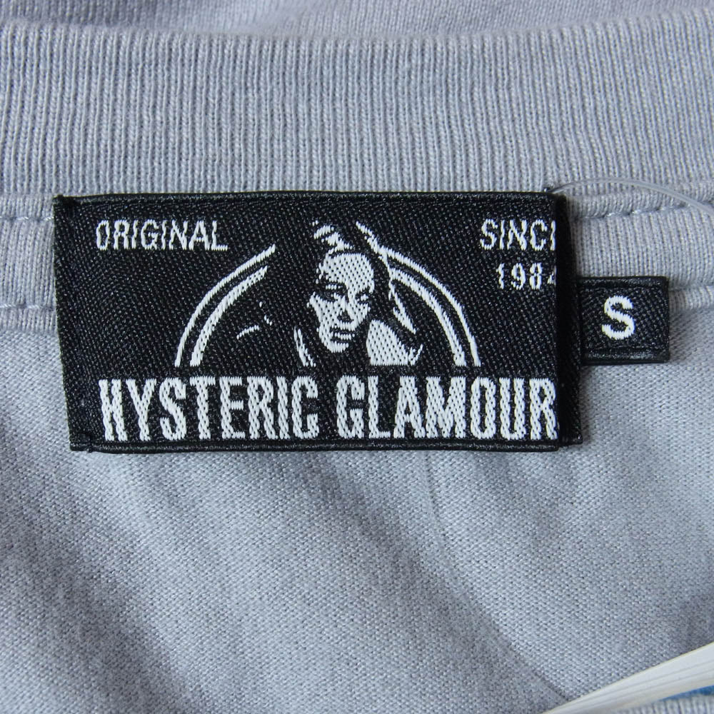 HYSTERIC GLAMOUR ヒステリックグラマー 21SS 02211CT31 HYS COSMETICS プリント 半袖 Tシャツ グレー系 S【美品】【中古】