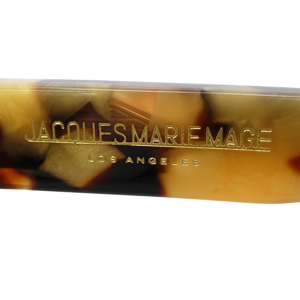 JACQUES MARIE MAGE ジャックマリーマージュ JMMDE15J DEALANI サングラス アイウェア フレーム：イエロー、ブラウン系　レンズ：グリーン系 50□20【美品】【中古】