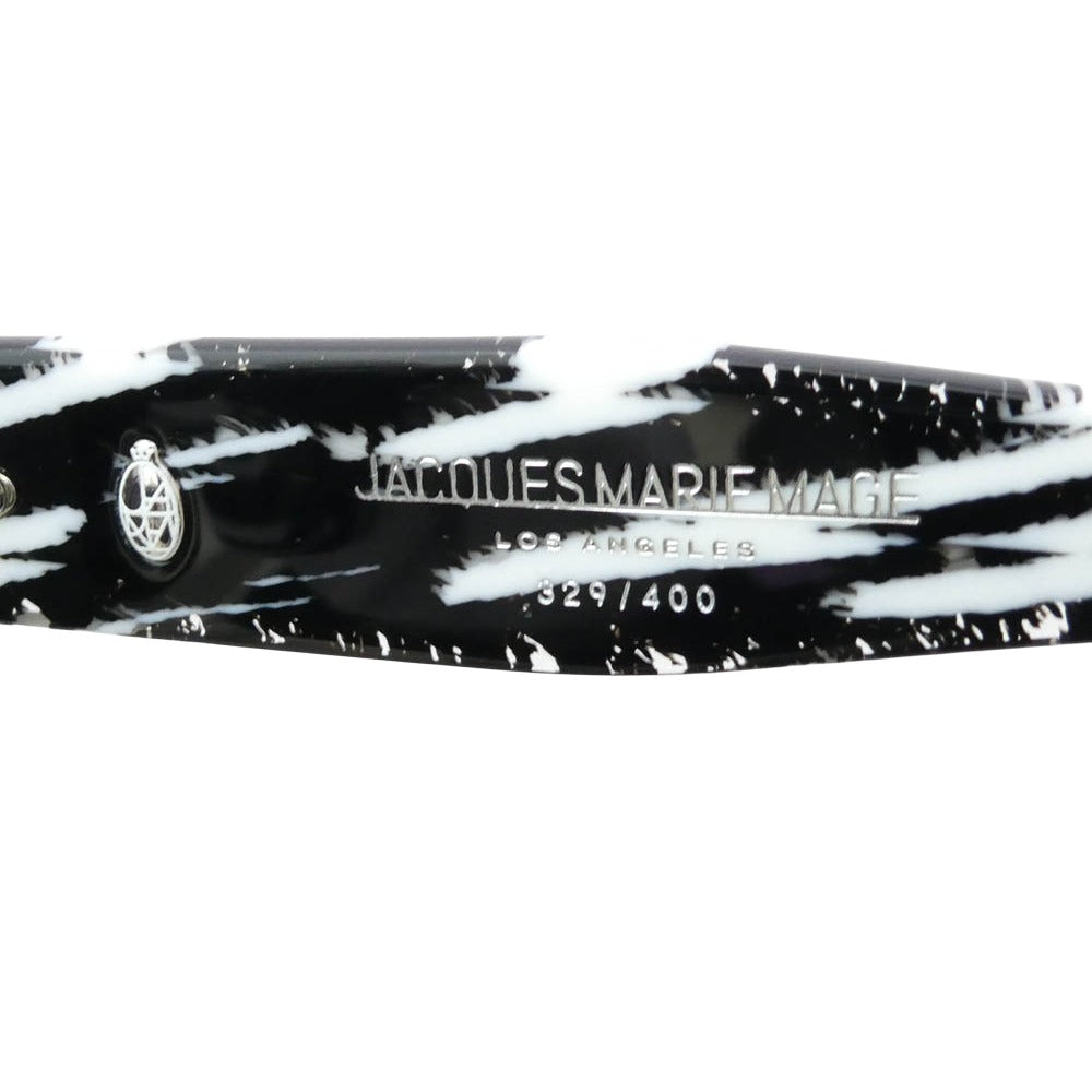 JACQUES MARIE MAGE ジャックマリーマージュ JMMJF10G Jeff Goldblum フレーム：ホワイト、ブラック系　レンズ：ブラック系 51□22【美品】【中古】 JACQUES MARIE MAGE ジャックマリーマージュ JMMJF10G Jeff Goldblum
