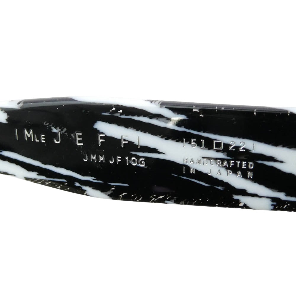 JACQUES MARIE MAGE ジャックマリーマージュ JMMJF10G Jeff Goldblum フレーム：ホワイト、ブラック系　レンズ：ブラック系 51□22【美品】【中古】