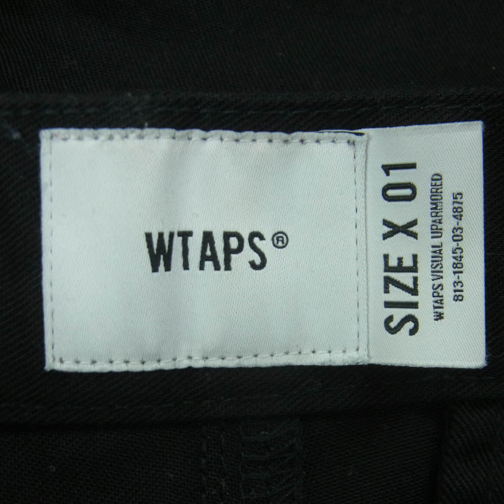 WTAPS ダブルタップス 23SS 231BRDT-PTM06 TROUSERS CTPL. TWILL トラウザー コットン ツイル パンツ ブラック系 01【中古】