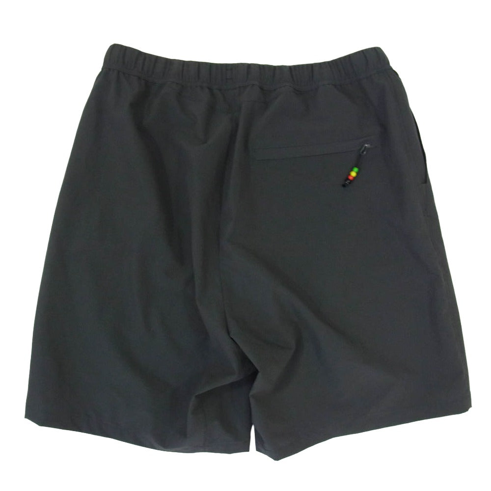 WACKO MARIA ワコマリア NANGA ナンガ 25SS NANGA COMFY SHORTS ナンガ コンフィー ショーツ リフレクティブ ロゴプリント ブラック系 M【中古】