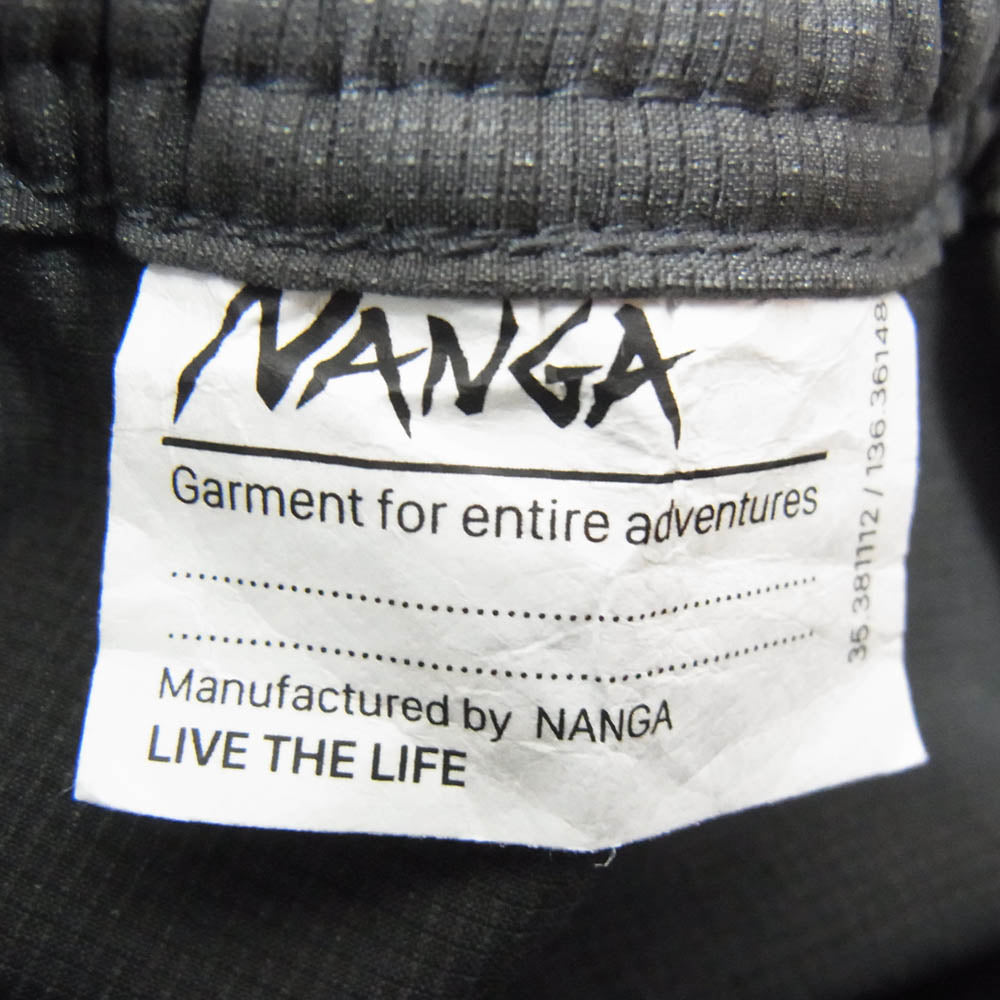 WACKO MARIA ワコマリア NANGA ナンガ 25SS NANGA COMFY SHORTS ナンガ コンフィー ショーツ リフレクティブ ロゴプリント ブラック系 M【中古】