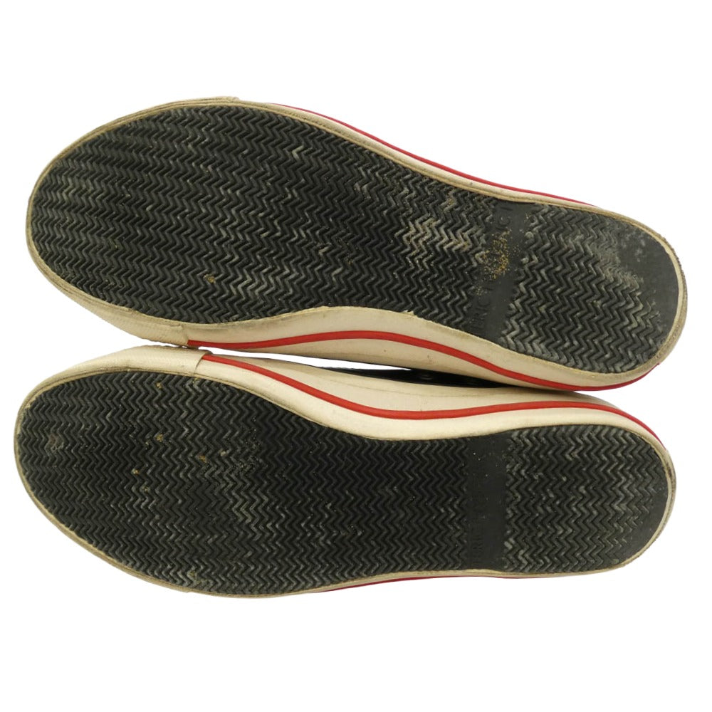 HYSTERIC GLAMOUR ヒステリックグラマー ロゴ レザー ハイカット スニーカー ブラック系 6【中古】
