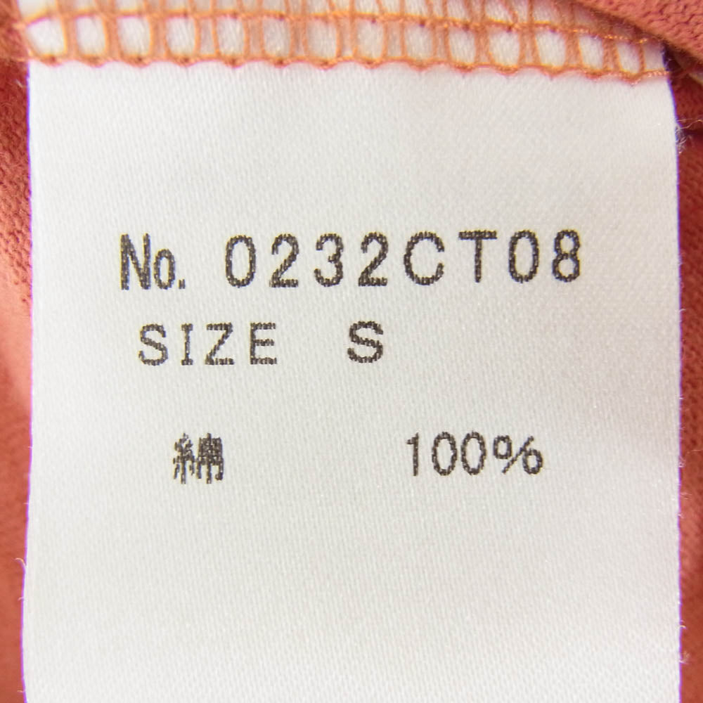 HYSTERIC GLAMOUR ヒステリックグラマー 13SS 0232CT08 ストロベリー モンスター フロントロゴプリント Tシャツ 半袖カットソー オレンジ系 S【中古】