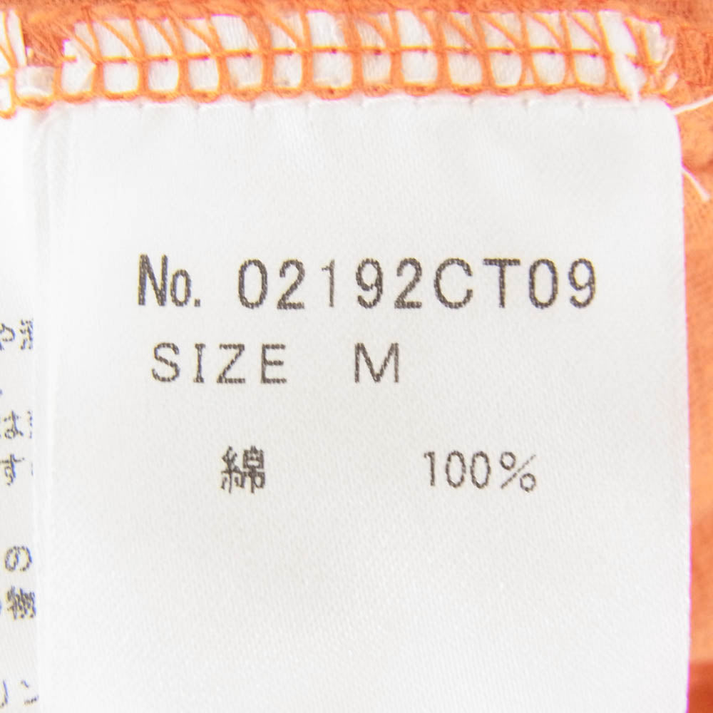 HYSTERIC GLAMOUR ヒステリックグラマー 19SS 02192CT09 両面プリント トリム Tシャツ 半袖カットソー オレンジ系 M【中古】