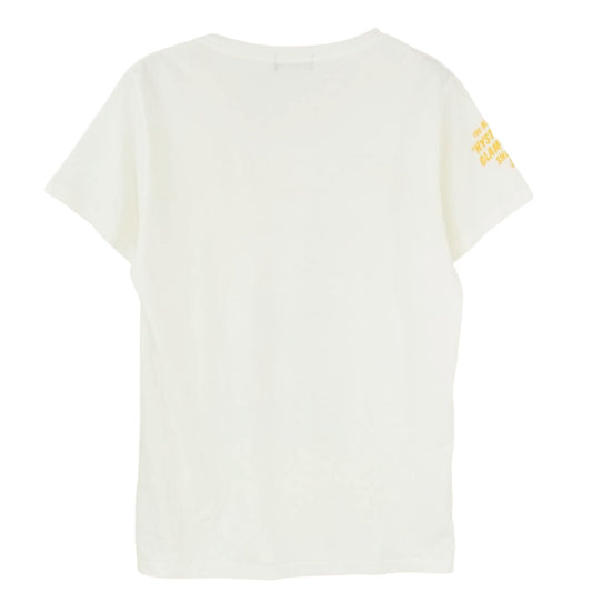 HYSTERIC GLAMOUR ヒステリックグラマー 11181CT03 × PLAY BOY プレイボーイ ロゴプリント Tシャツ 半袖カットソー オフホワイト系 FREE【中古】