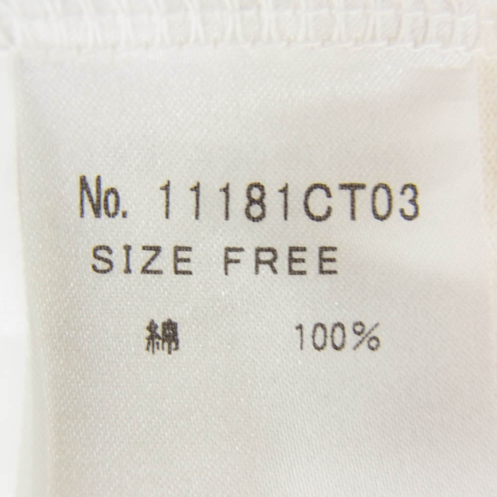 HYSTERIC GLAMOUR ヒステリックグラマー 11181CT03 × PLAY BOY プレイボーイ ロゴプリント Tシャツ 半袖カットソー オフホワイト系 FREE【中古】