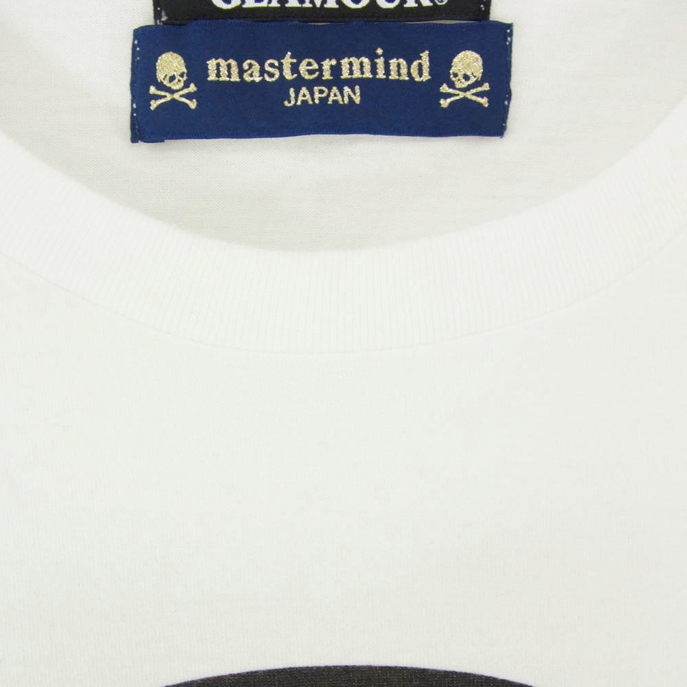 HYSTERIC GLAMOUR ヒステリックグラマー 0233CT24 × mastermind JAPAN マスターマインドジャパン ガール スカル プリント Tシャツ 半袖カットソー ホワイト系 M【中古】