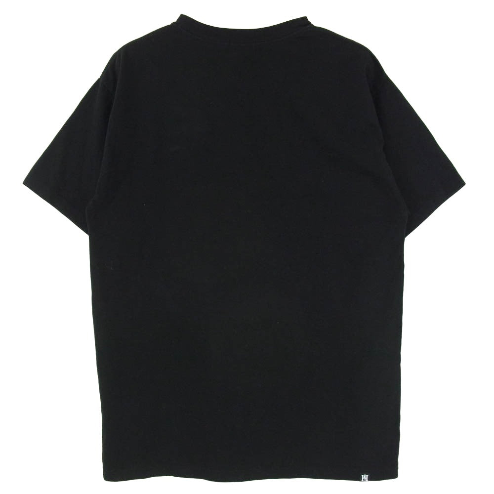 HYSTERIC GLAMOUR ヒステリックグラマー 18AW 02183CT30 Stie-lo DEATH SONG TSUYOSHI NOGUCHI 野口強 グラフィックプリント Tシャツ 半袖カットソー ブラック系 S【中古】