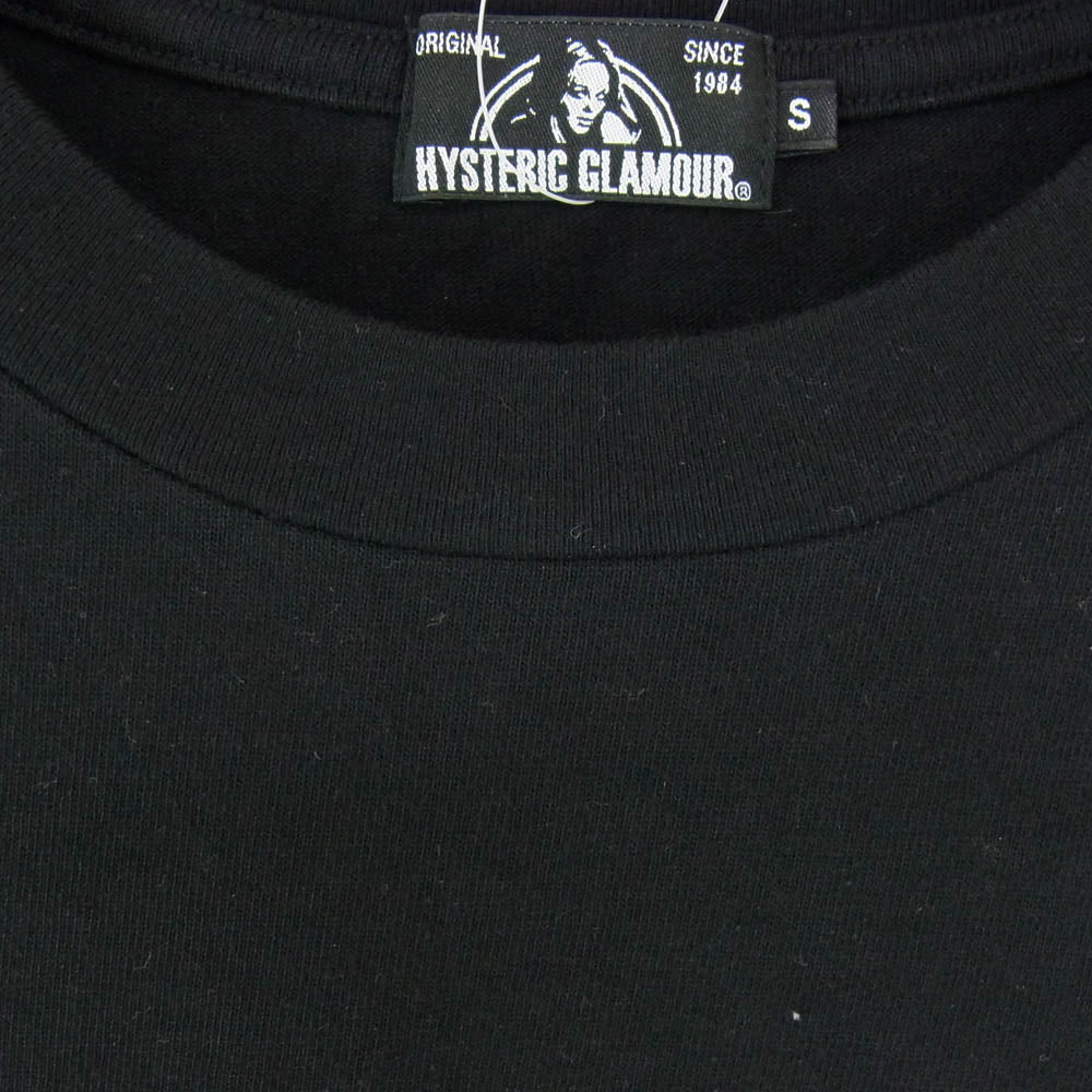 HYSTERIC GLAMOUR ヒステリックグラマー 18AW 02183CT30 Stie-lo DEATH SONG TSUYOSHI NOGUCHI 野口強 グラフィックプリント Tシャツ 半袖カットソー ブラック系 S【中古】
