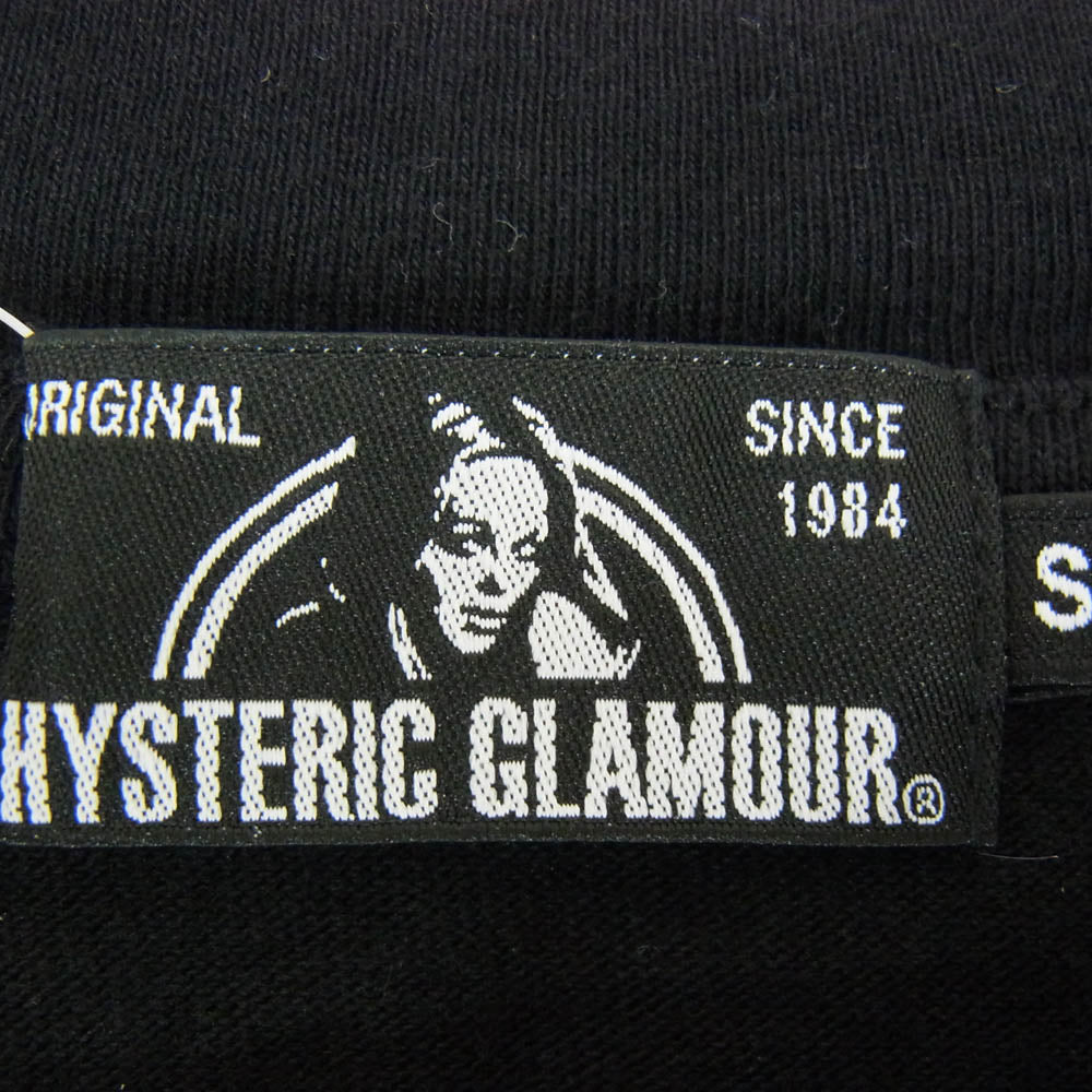 HYSTERIC GLAMOUR ヒステリックグラマー 18AW 02183CT30 Stie-lo DEATH SONG TSUYOSHI NOGUCHI 野口強 グラフィックプリント Tシャツ 半袖カットソー ブラック系 S【中古】