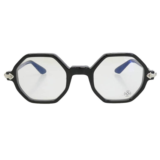 CHROME HEARTS クロムハーツ（原本無） 46□23-141 CLITCO-A オクタゴン フレーム 眼鏡 アイウェア フレーム：ブラック系　レンズ：クリア 46□23-141【極上美品】【中古】