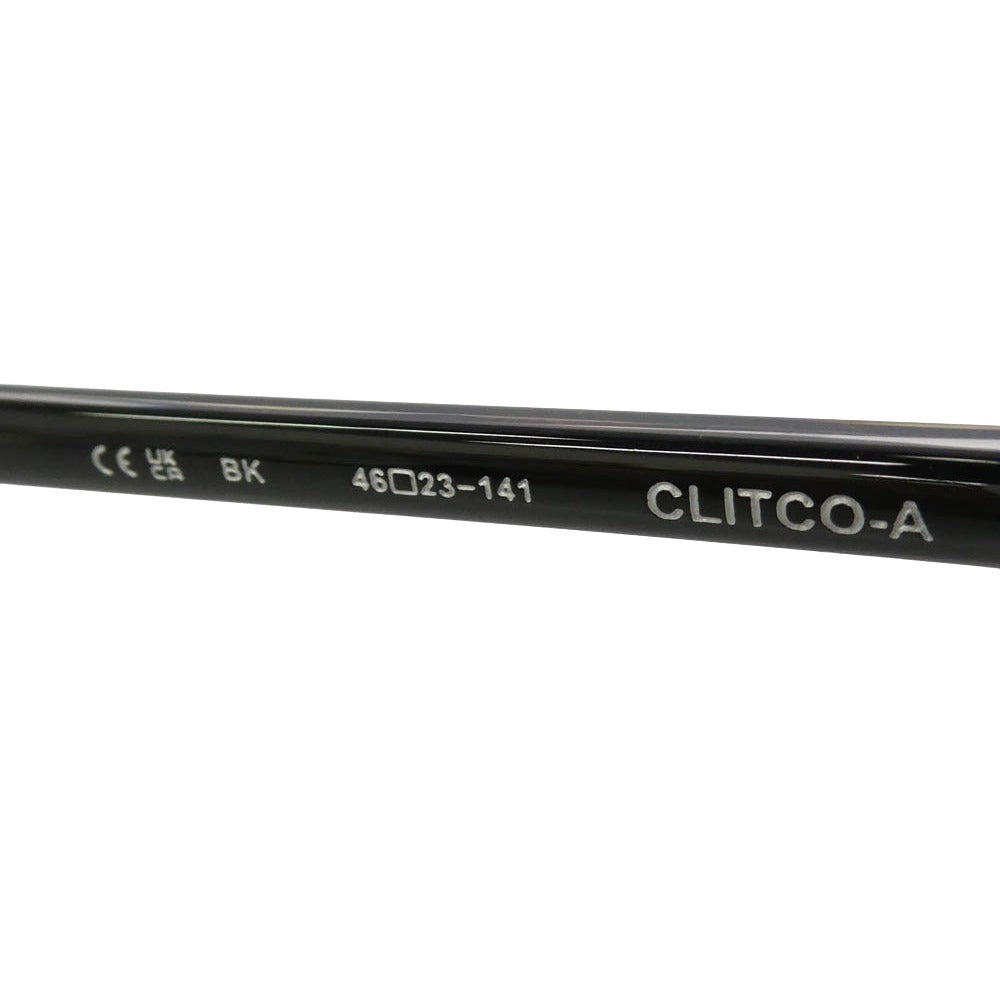 CHROME HEARTS クロムハーツ（原本無） 46□23-141 CLITCO-A オクタゴン フレーム 眼鏡 アイウェア フレーム：ブラック系　レンズ：クリア 46□23-141【極上美品】【中古】