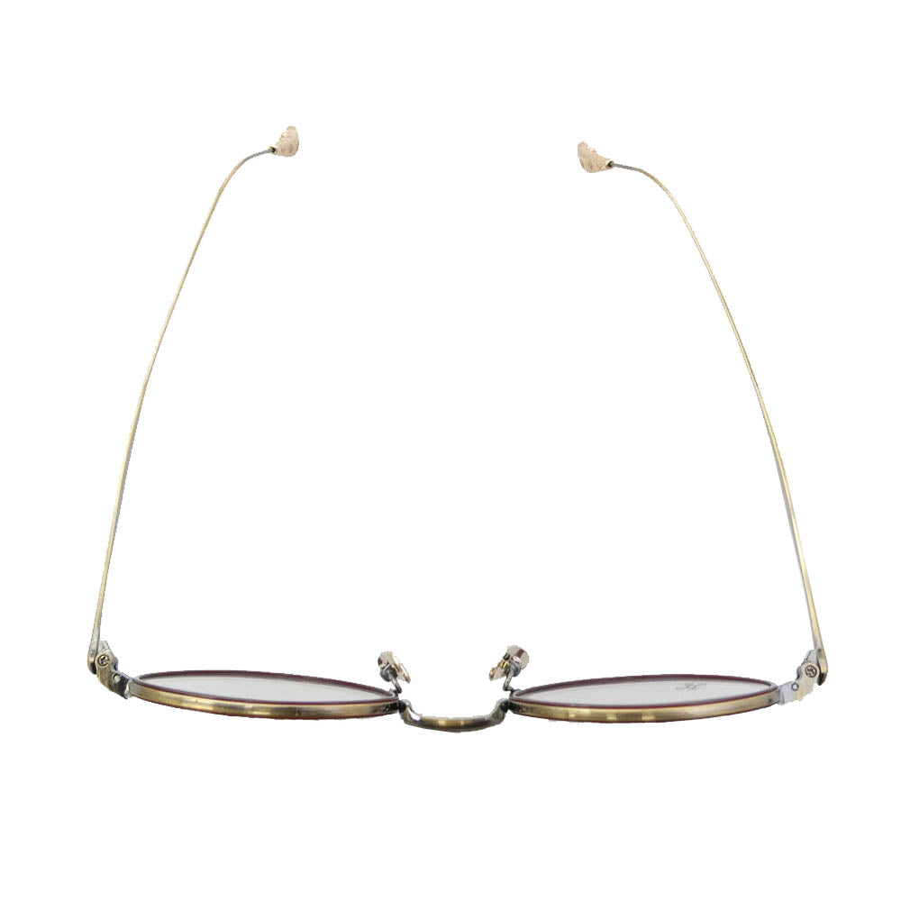 CHROME HEARTS クロムハーツ（原本無） 49□22-150 BONE PRONE IV 18KGP CHプラス テンプル メタル 眼鏡 アイウェア ゴールド フレーム：ブラウン系、ゴールド系　レンズ：クリア系 49□22-150【極上美品】【中古】