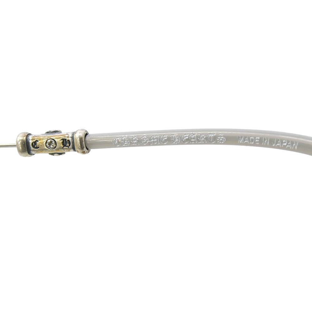 CHROME HEARTS クロムハーツ（原本無） 49□22-145 BUBBA-A クロス テンプル メタル フレーム 眼鏡 アイウェア グレー フレーム：グレー系シルバー系　レンズ：クリア系 49□22-145【極上美品】【中古】