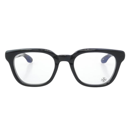 CHROME HEARTS クロムハーツ（原本無） 51□21-140 WELL HELL YEAH FOTI フォティ テンプル ウェリントン フレーム 眼鏡 アイウェア フレーム：ブラック系シルバー系　レンズ：クリア系 51□21-140【極上美品】【中古】