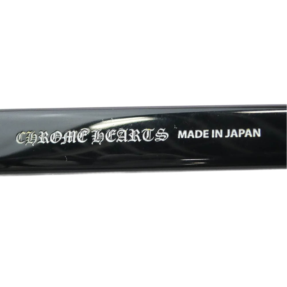 CHROME HEARTS クロムハーツ（原本無） 51□21-140 WELL HELL YEAH FOTI フォティ テンプル ウェリントン フレーム 眼鏡 アイウェア フレーム：ブラック系シルバー系　レンズ：クリア系 51□21-140【極上美品】【中古】
