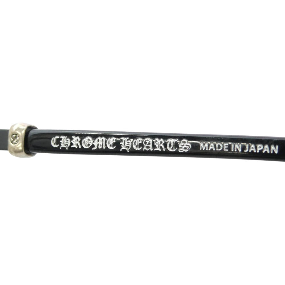 CHROME HEARTS クロムハーツ（原本無） 51□23-145 TITANASLUVR メタル テンプル 眼鏡 アイウェア フレーム：ブラック系、シルバー系、レンズ：クリア系 51□23-145【極上美品】【中古】