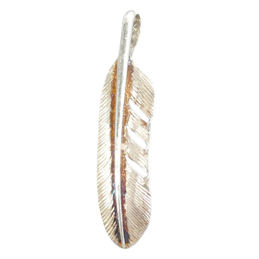 ザサン 小 フェザー ペンダントトップ シルバー系【中古】