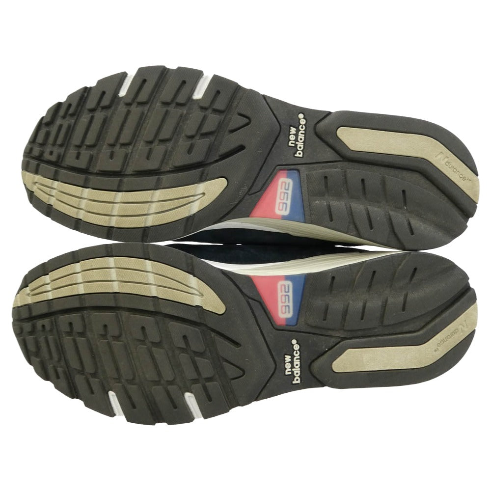 NEW BALANCE ニューバランス U992NY MADE in USA 992 Navy ネイビー スエード メッシュ スニーカー ネイビー系 グレー系 26cm【中古】