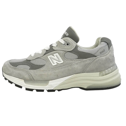 NEW BALANCE ニューバランス U992GY MADE in USA 992 Gray グレー スエード メッシュ スニーカー グレー系 26cm【中古】
