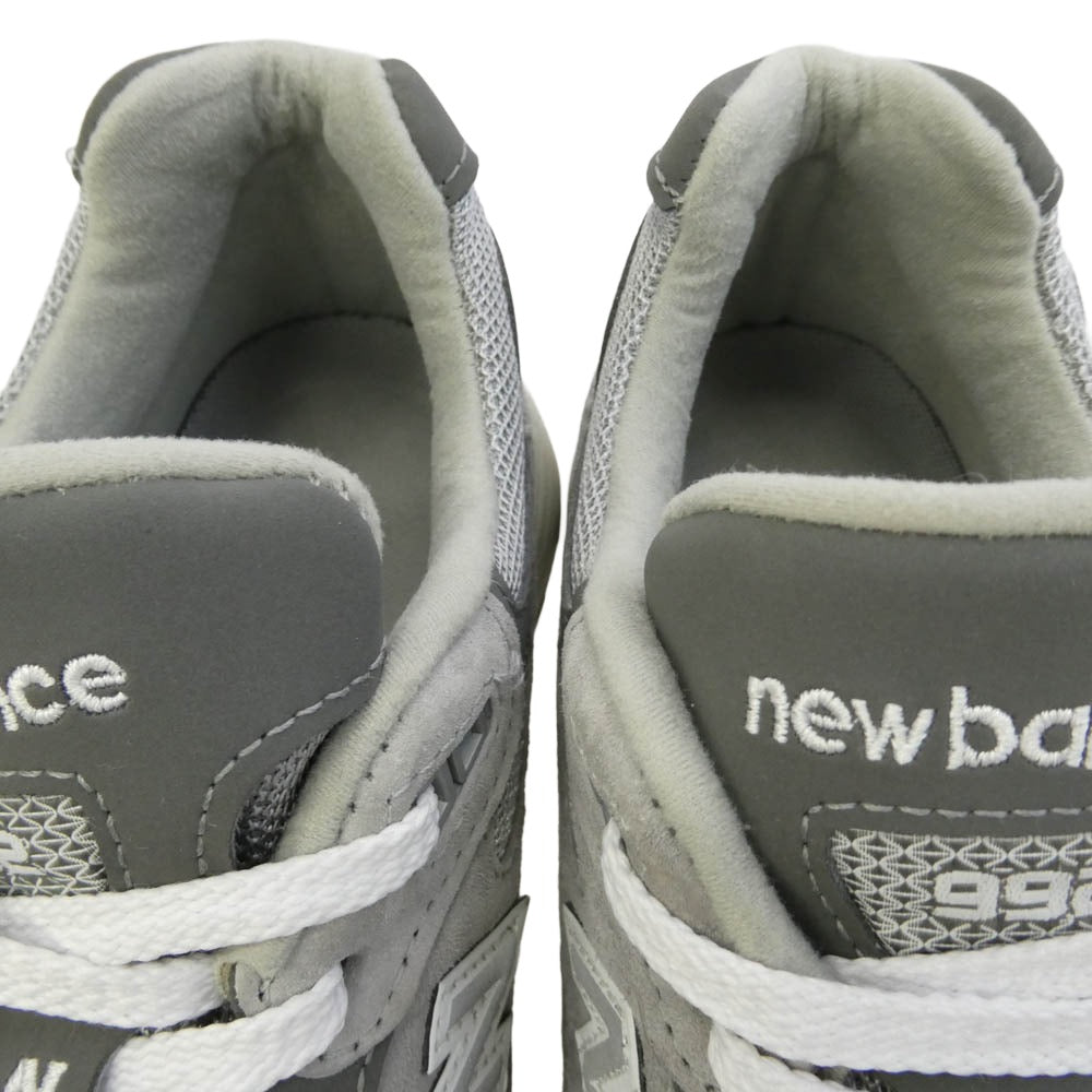 NEW BALANCE ニューバランス U992GY MADE in USA 992 Gray グレー スエード メッシュ スニーカー グレー系 26cm【中古】
