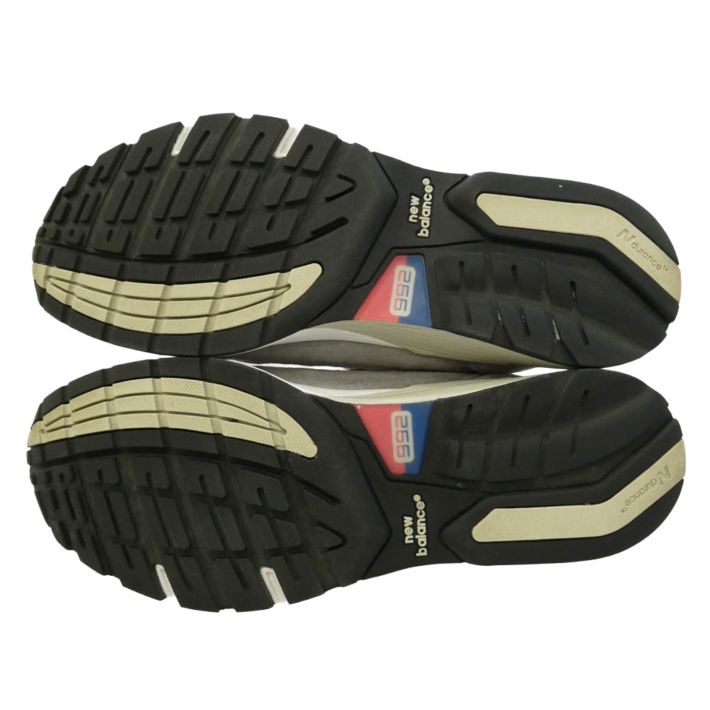 NEW BALANCE ニューバランス U992GY MADE in USA 992 Gray グレー スエード メッシュ スニーカー グレー系 26cm【中古】