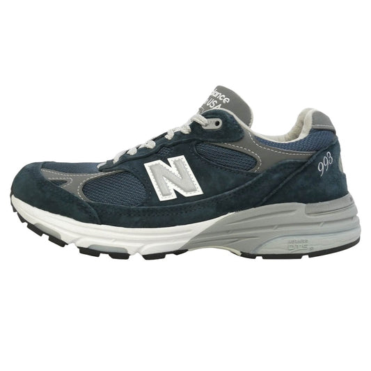 NEW BALANCE ニューバランス MR993NV MADE in USA 993 Navy ネイビー スエード メッシュ スニーカー ネイビー系 26cm【中古】