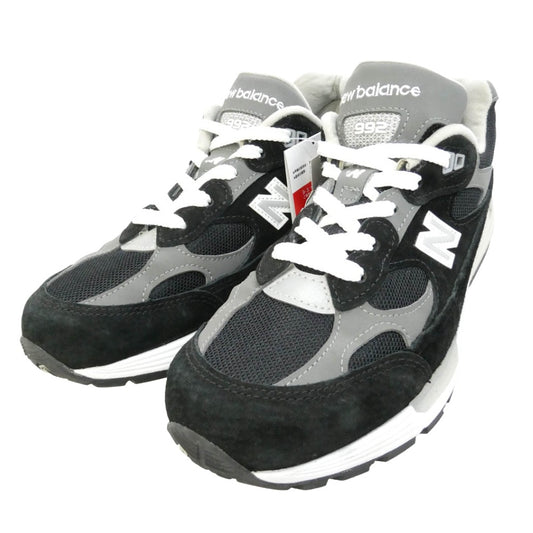 NEW BALANCE ニューバランス U992BK MADE in USA 992 Black ブラック スエード メッシュ スニーカー ブラック系 26cm【中古】